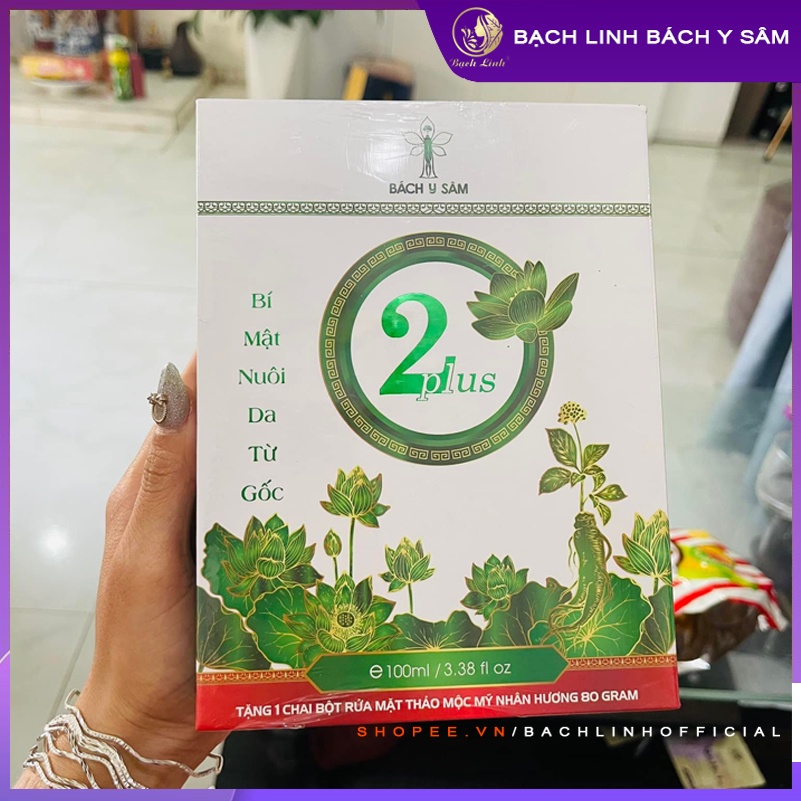 Bách Y Sâm 02 100ML + 1 Bột Rửa Mặt Mỹ Nhân Hương - Combo Hoàn Hảo Cho Da Mụn