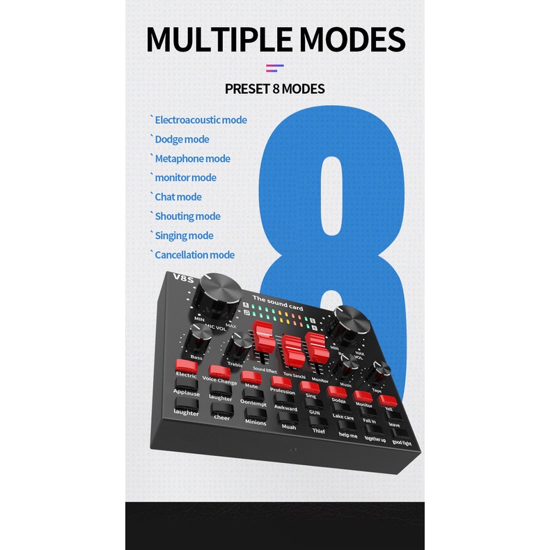Bộ Thẻ Âm Thanh Micro BM800 V8S Chuyên Dụng Cho Máy Tính / Laptop