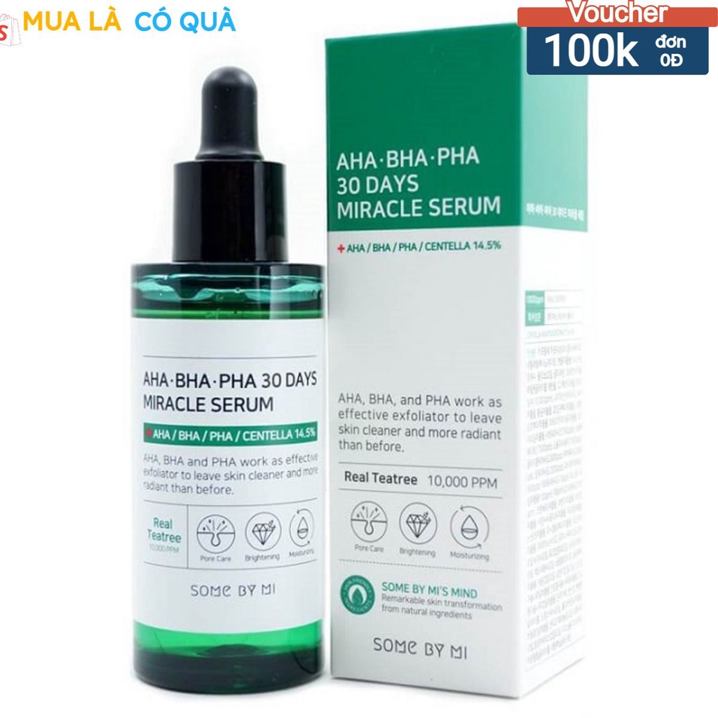 Serum giảm Mụn Và Dưỡng Da 30 Ngày Some By Mi AHABHAPHA 30 Days Miracle 50ml -makebeaute