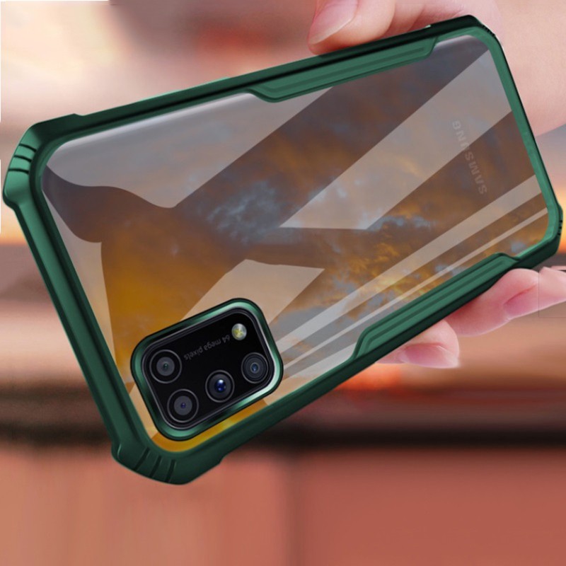 Ốp Điện Thoại Siêu Mỏng Chống Sốc / Trầy Xước Cạnh Acrylic Mềm Màu Trong Suốt Cho OPPO A92 A72 A52