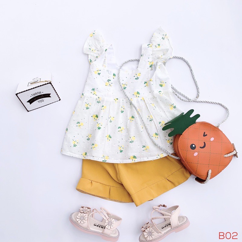 Quần áo trẻ em ROYALKIDS đồ bộ cho bé gái từ 6 - 16kg