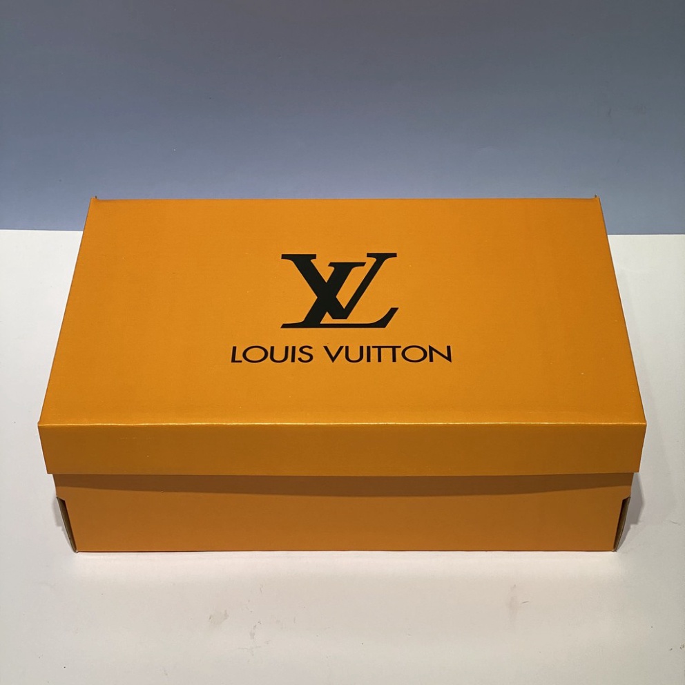 ⚡ Combo ⚡ Hộp Giấy Carton đựng giày dép, Hộp mũ Louis Vuitton + Bill thẻ + Giấy gói Nhật xịn chuẩn Fullbox