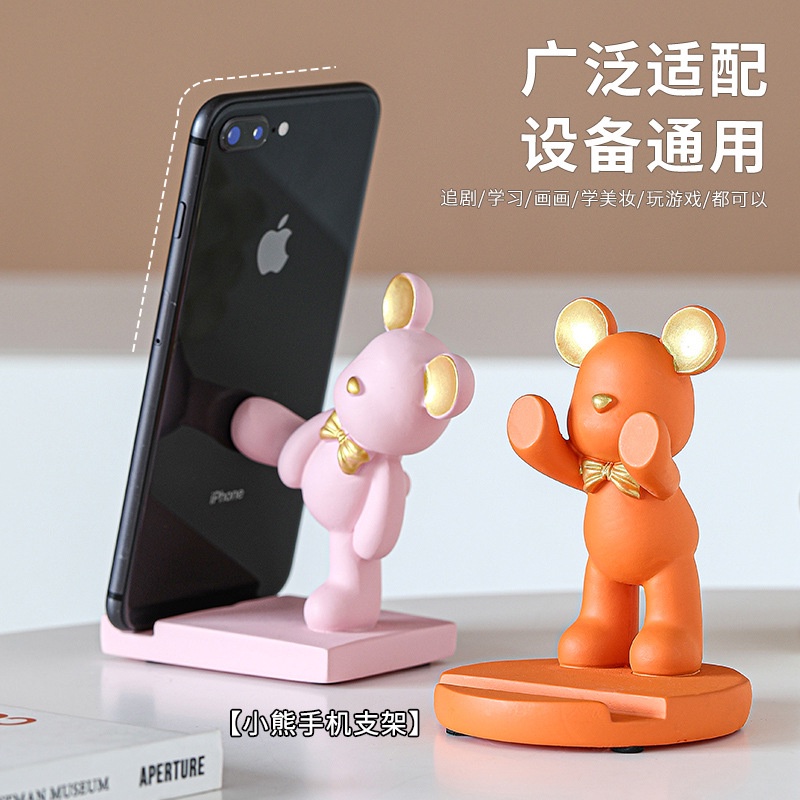 Giá Đỡ Điện Thoại Để Bàn Hình Chú Gấu Độc Đáo Trang Trí Cho Học Sinh