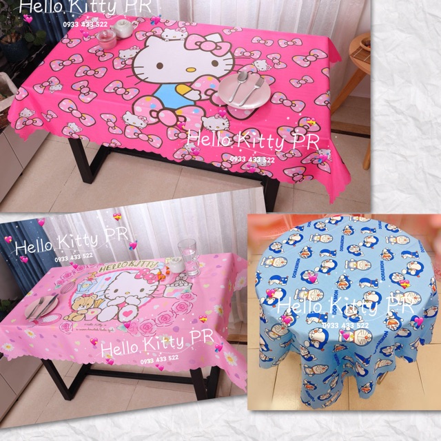 Khăn trải bàn Hello Kitty - Doremon Doraemon