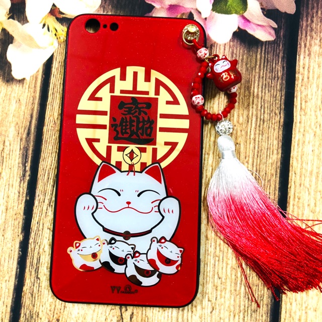 Ốp lưng iPhone 6 plus / 6s plus mèo thần tài may mắn