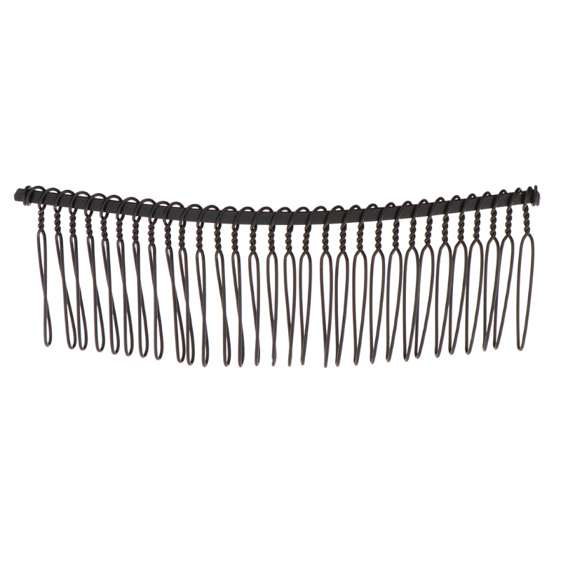 Sa Lược Cài Tóc 30 Răng Bằng Hợp Kim Màu Trắng Đen Cho Cô Dâu