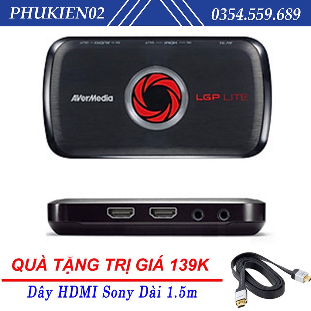 (Quà tặng 139k) Thiết Bị Livestream Capture Avermedia GL310 Hỗ Trợ Ghi Hình