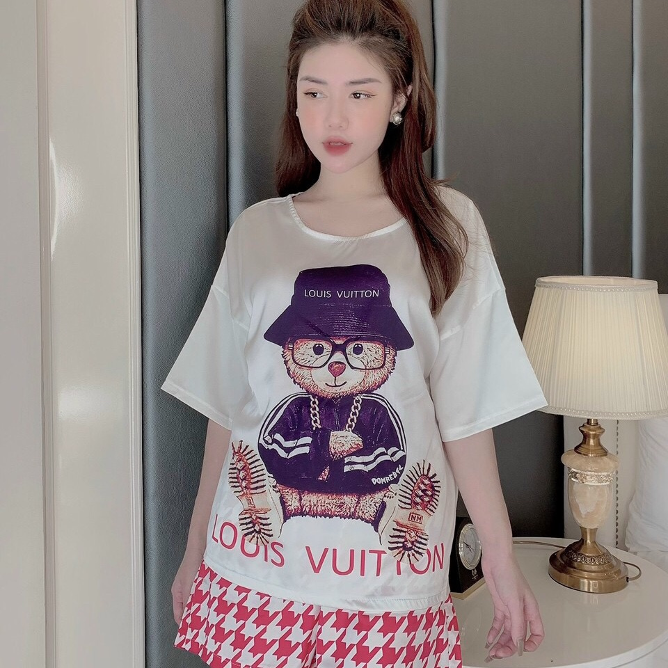 Đồ Bộ Nữ Mặc Nhà Chất Lụa Latin Mềm Nhẹ Mát Không Nhăn Nhàu Phom 45-58kg | BigBuy360 - bigbuy360.vn