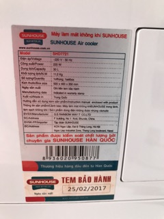 Quạt điều hòa Sunhouse SHD7720
