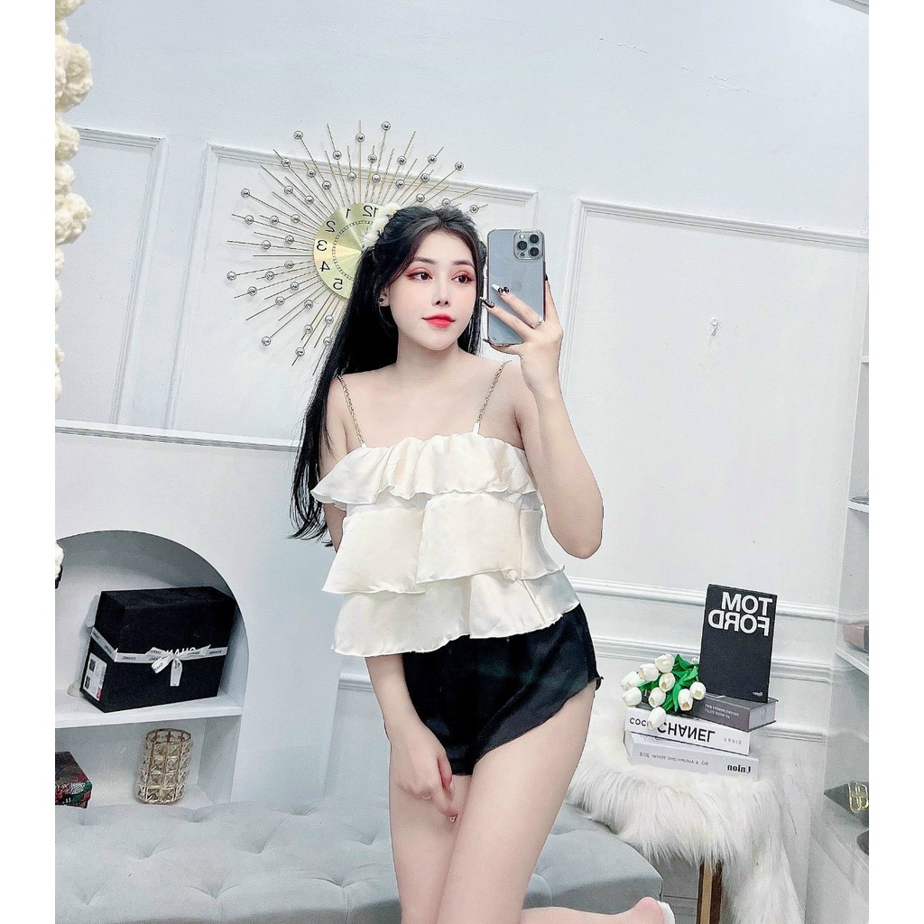 Đồ Bộ Nữ Mặc Nhà Gợi Cảm Vải Lụa Mềm Mát - BT Fashion  DN01