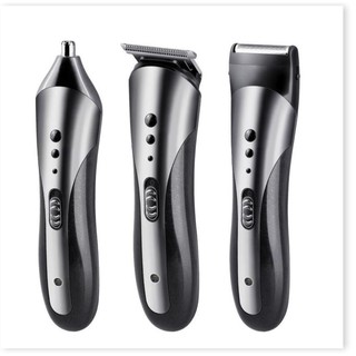 Tông đơ cắt tóc kiêm cạo râu, tỉa lông mũi 3in1 kemei 1407
