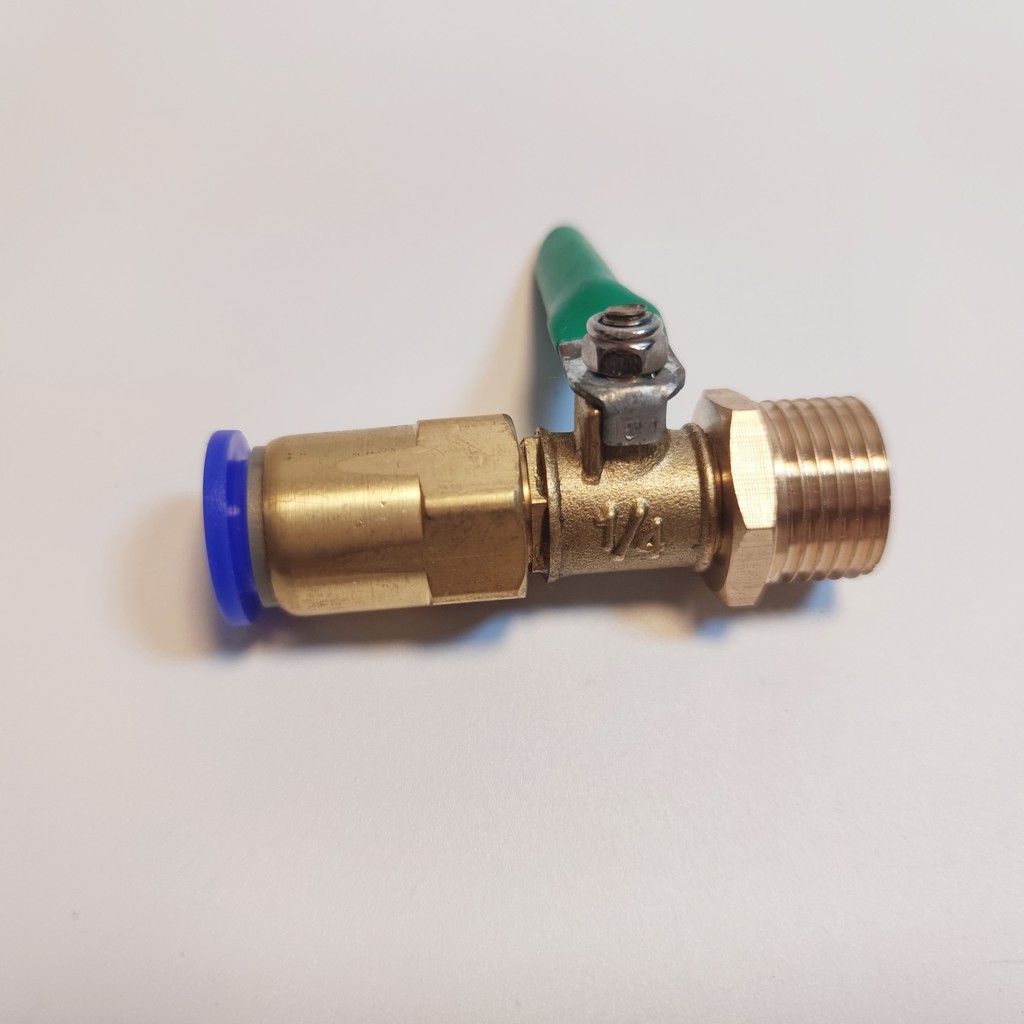 Van khóa đồng 21 ra 12mm chuyên dùng cho hẹ thống phun sương khóa đầu vào của máy bơm