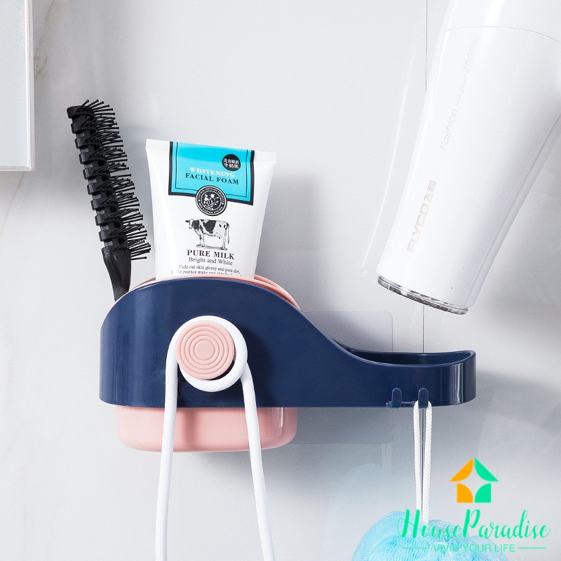 Giá Treo Máy Sấy Tóc Không Cần Khoan Tiện Dụng Cho Phòng Tắm