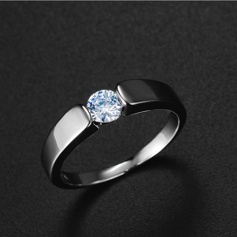 Nhẫn đính đá Sapphire thời trang dành cho nam và nữ
