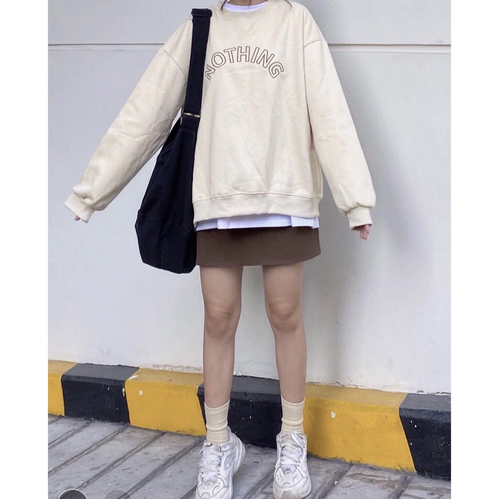 Áo Sweater NOTHING Unisex (Bo Vải) 1hitshop