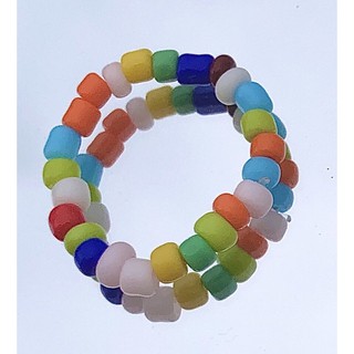 Nhẫn hạt cườm cầu vồng 1 size