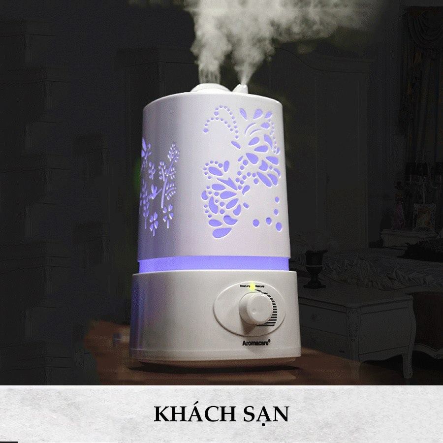 Máy Khuếch Tán Tinh Dầu Hồ Điệp Đáy Tròn 2500ml, Máy Xông tinh dầu phun sương cực mạnh dùng cho khách sạn phòng lớn 50m2