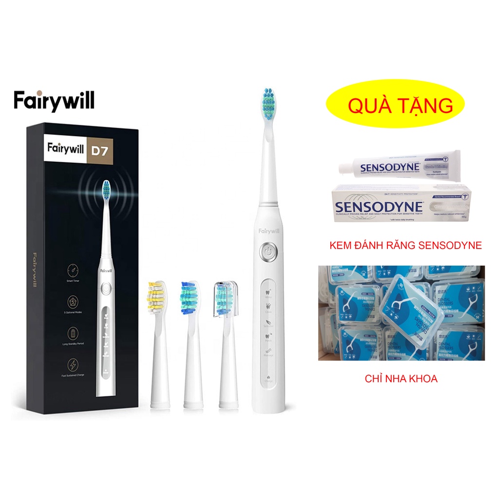 Bàn chải điện Fairywill FW-507 hàng xuất USA