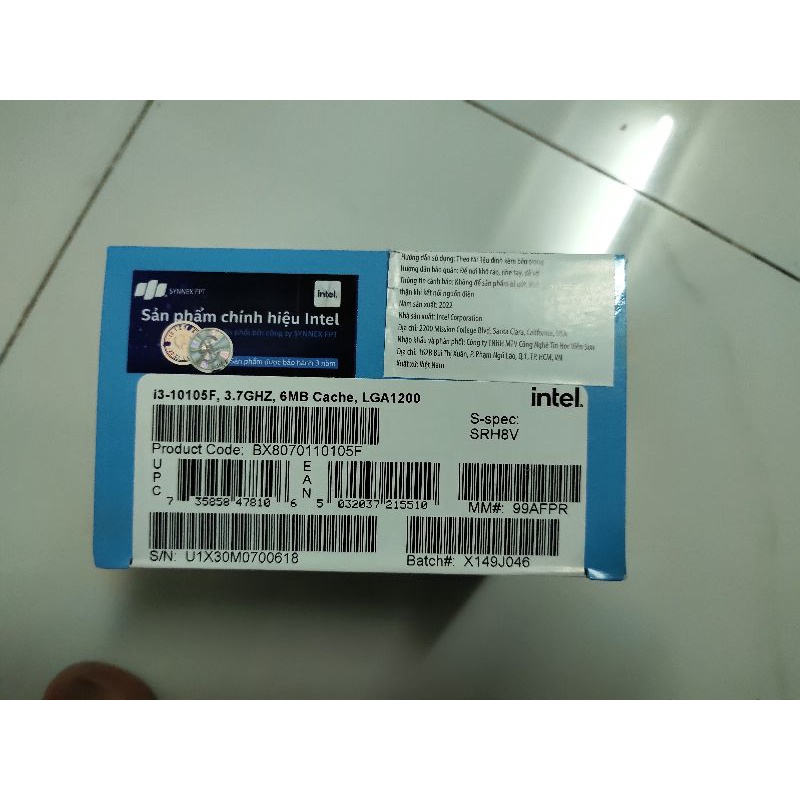 Cpu i3 10100 10105 10105F lga1200 thế hệ 10