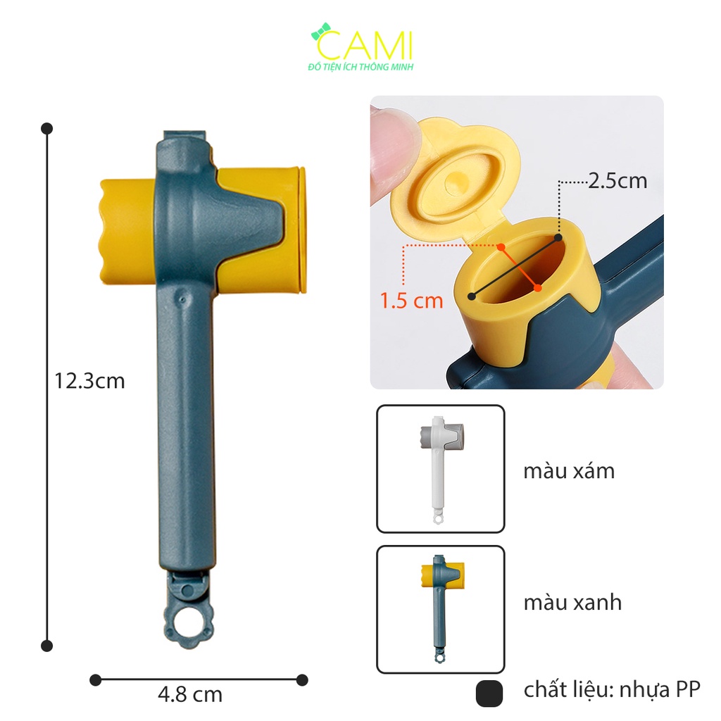 Kẹp miệng túi, niêm phong túi bảo quản thực phẩm bằng nhựa siêu tiện lợi_Cami_CMPK192