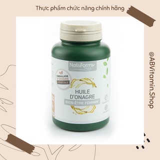 Viên tinh dầu hoa anh thảo Pháp Nat&Form 1500mg lọ 200 viên
