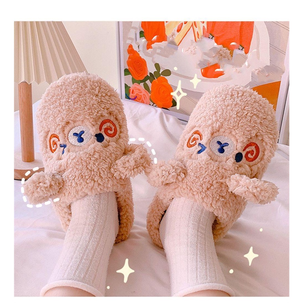 Dép Đi Trong Nhà Hình Thỏ / Gấu Thời Trang Mùa Đông Cho Nữ