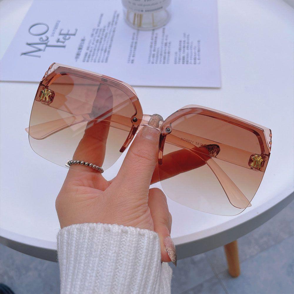 Kính Mát Khung Đa Giác Cỡ Lớn Thời Trang Hàn Quốc Cho Nữ