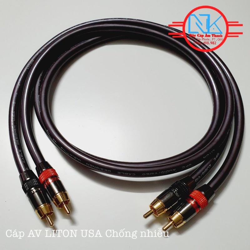 Dây AV liton USA Loại dây lớn 8mm chống nhiễu