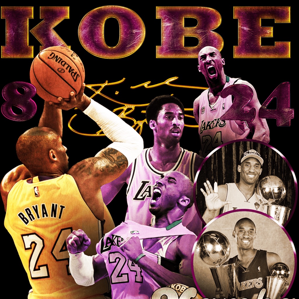 Áo bóng rổ hiphop Kobe Bryant  Mamba Forever oversized, cotton 4 chiều, hình in chất lượng cao Đen