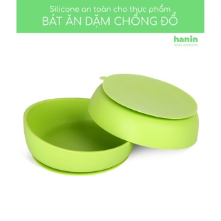 BÁT ĂN DẶM CHỐNG ĐỔ SILICONE HANIN