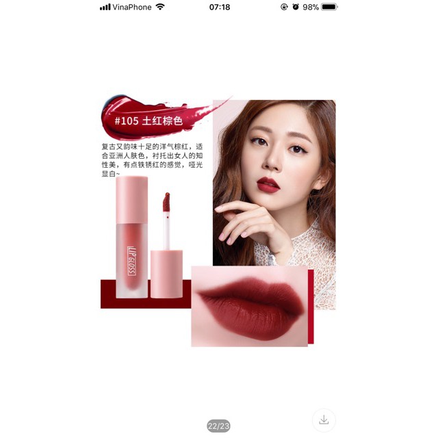 Sale Bộ 5 thỏi son kem hiệu ứng bóng mượt môi LIPGLOSS !