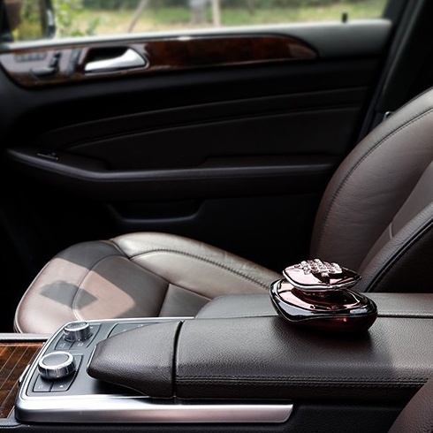 Nước Hoa Ô Tô Giảm Stress Cao Cấp Đính Đá Car Perfume Mùi Thơm Nhẹ Nhàng - Nước Hoa Trang Trí Xe Hơi - Nắp lồi