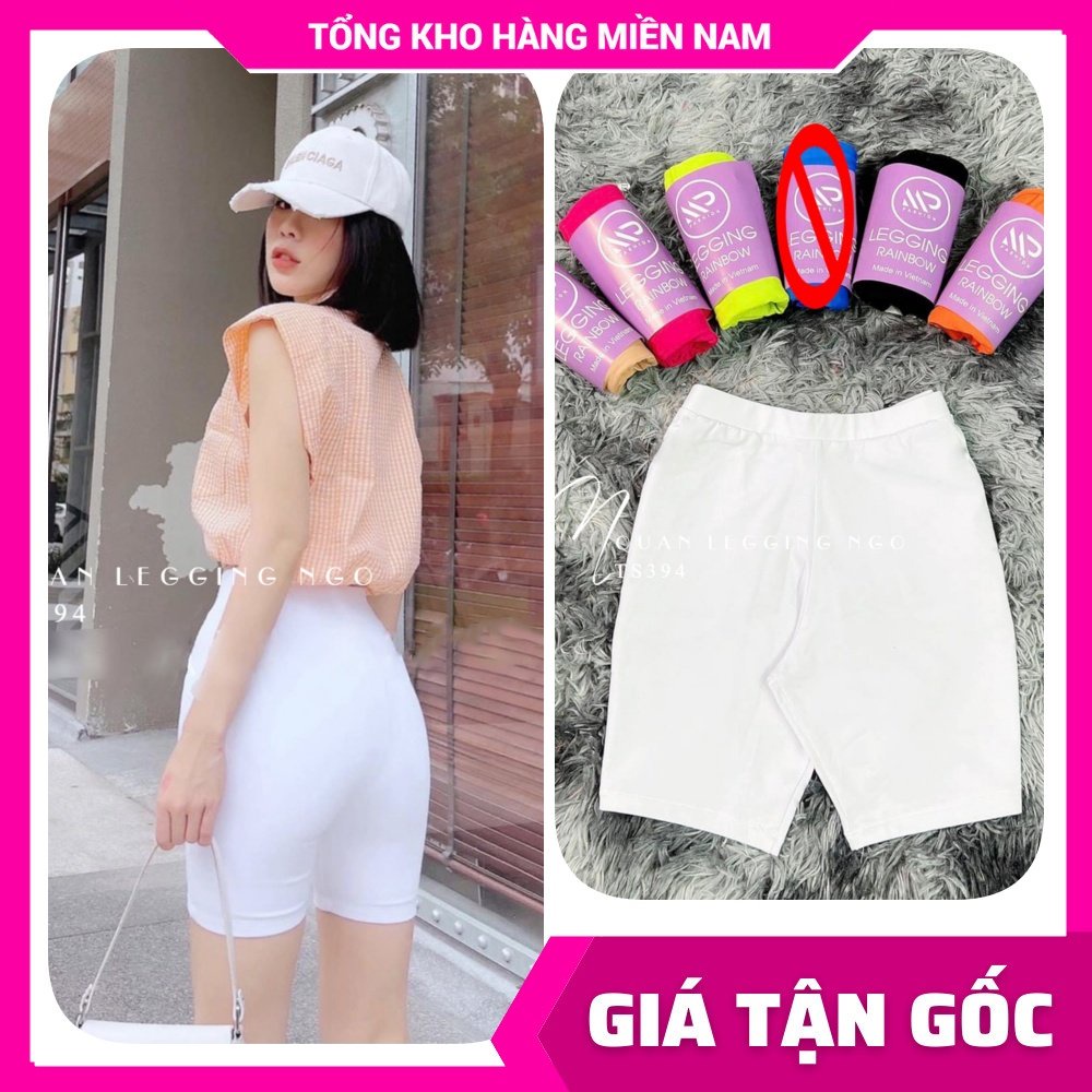 Quần thun đùi lửng Rainbow cho nữ chất thun co giãn lên phom siêu ôm dáng Quần ngố nữ TS394