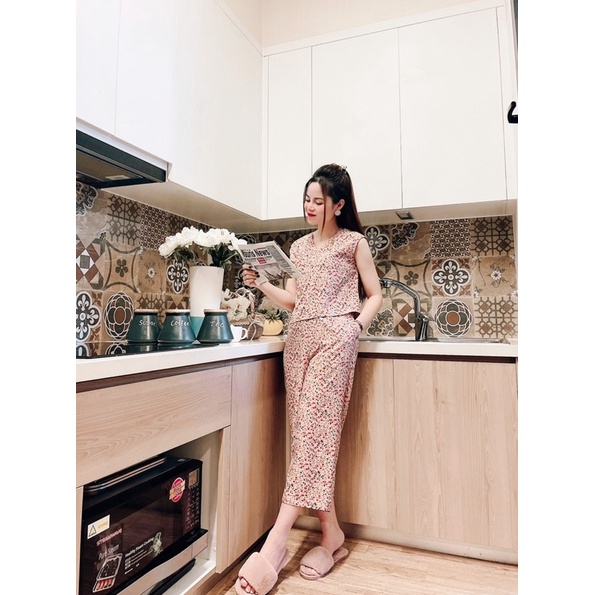 Đồ bộ chất mát có BIGSIZE 80kg, dễ mặc đi chơi hay làm việc nhà đều sang chảnh - GEM Fashion