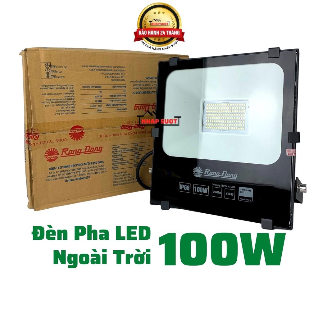 [Chính hãng] Đèn pha LED Rạng Đông 100W, 150W chiếu hắt, có thể lắp ngoài trời chịu nước IP66 (CP06)