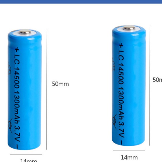 Pin sạc lithium 14500 1300mAh 3.7v