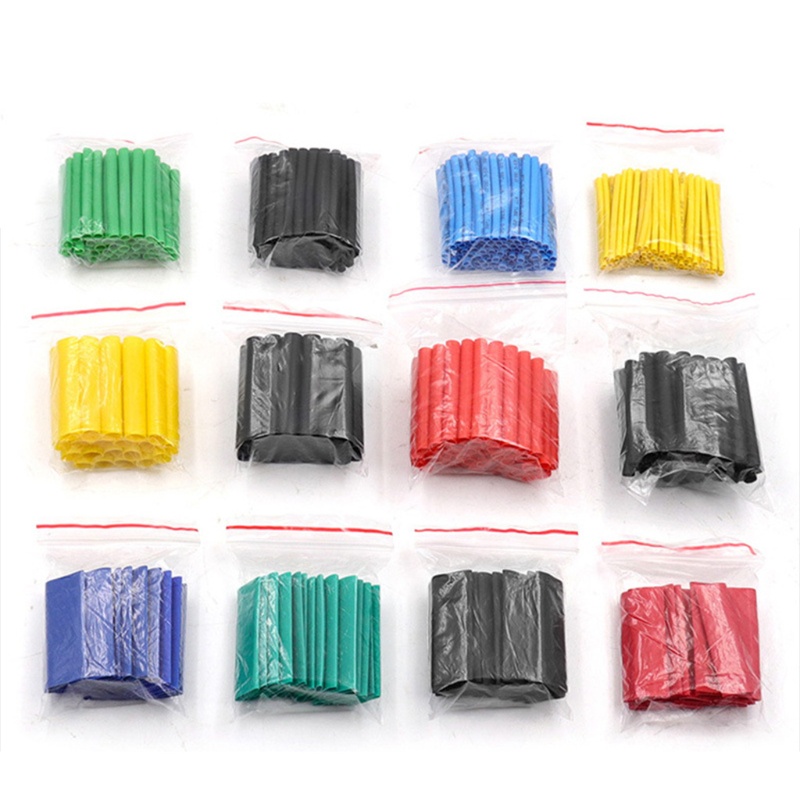 Set 530 ống co nhiệt polyolefin bọc quấn dây cáp dây điện nhiều loại