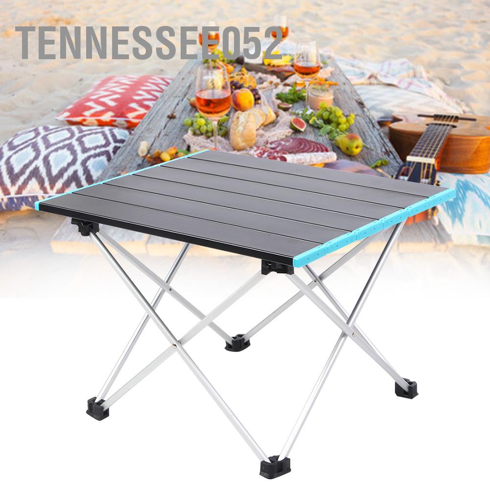 Bàn xếp cắm trại dã ngoại leo núi gấp gọn hợp kim nhôm di động