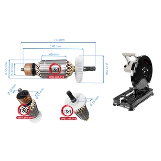 Rotor máy cắt sắt crown