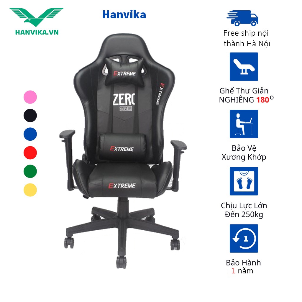 Ghế Gaming Extreme Zero V1 Phiên Bản HOT 2022 Cao Cấp Ngã Lưng 180 độ Da Bu Chống Thấm, Nâng Hạ Tay Vịn,⚡FREE SHIP⚡