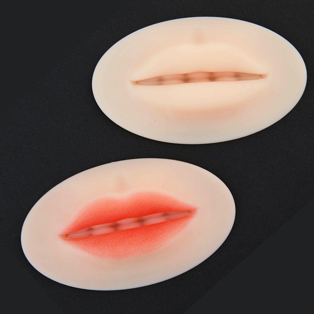 IVORY Khuôn Trang Điểm Môi 3D Bằng Silicone Mềm Cho Người Mới Bắt Đầu