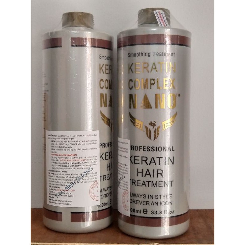 hấp ủ phục hồi tóc keratin Nano Complex. 1000ml