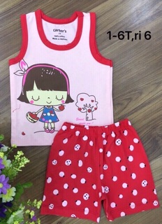 Set 2 bộ sát nách bé trai/gái