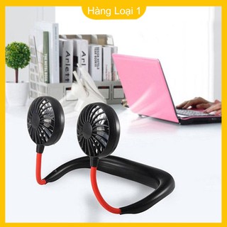 Quạt đeo cổ mini tích điện sạc usb đa năng
