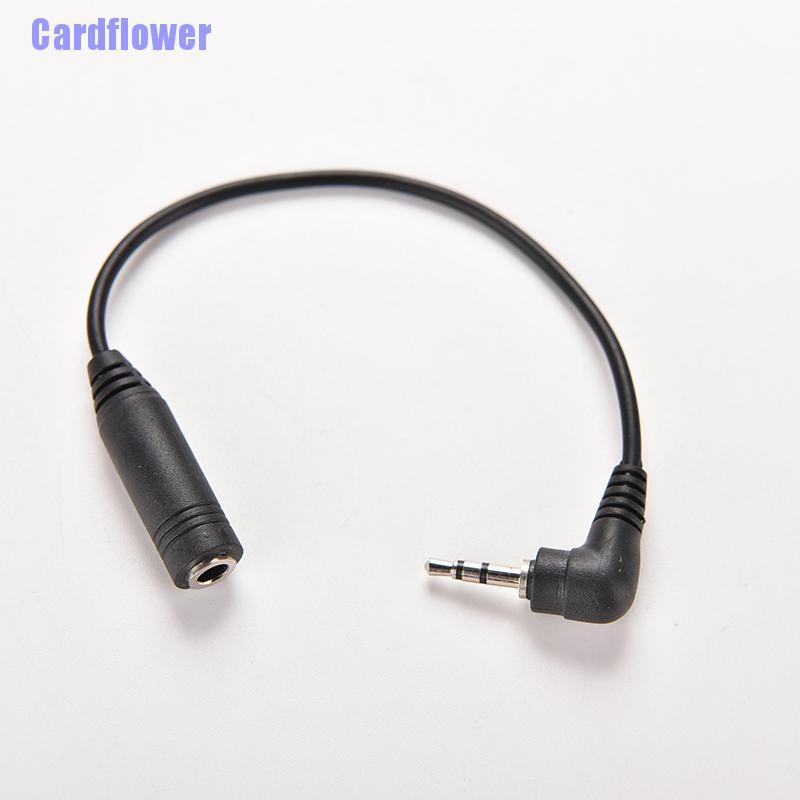Cardflower  2.5mm Male Plug to 3.5mm Female Jack Stereo AUX Audio TRS Adapter Converter