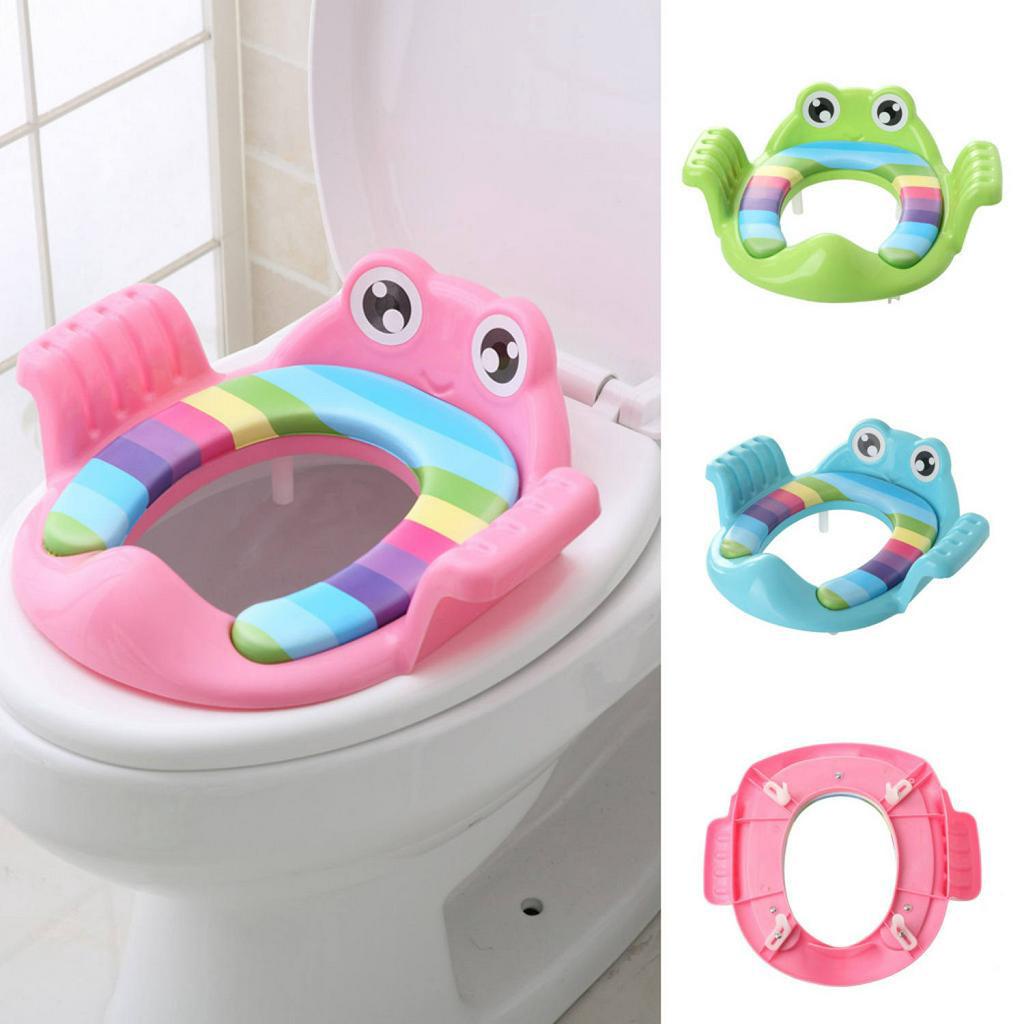 Bệ ngồi Bồn Cầu Có Tay Vịn Cho Bé