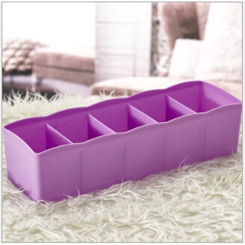 Hộp Đựng Đồ Lót 5 Ngăn Bằng Nhựa Tiện Dụng