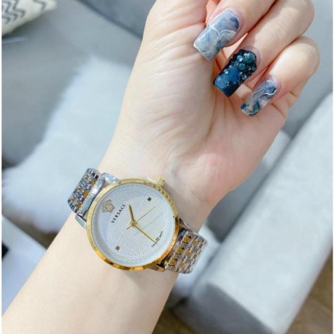Đồng hồ nữ versace dây thép không gỉ, thẻ bảo hành 12 tháng - Dongho.versace