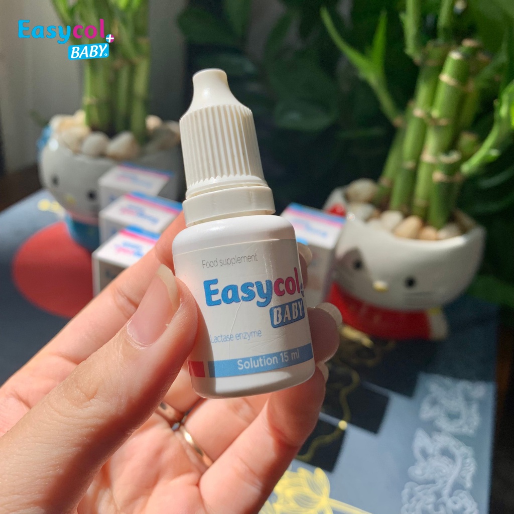 Enzym lactase  Easycol Baby cho trẻ bất dung nạp Lactose cải thiện tiêu hóa nhập khẩu Châu Âu dung tích 15ml