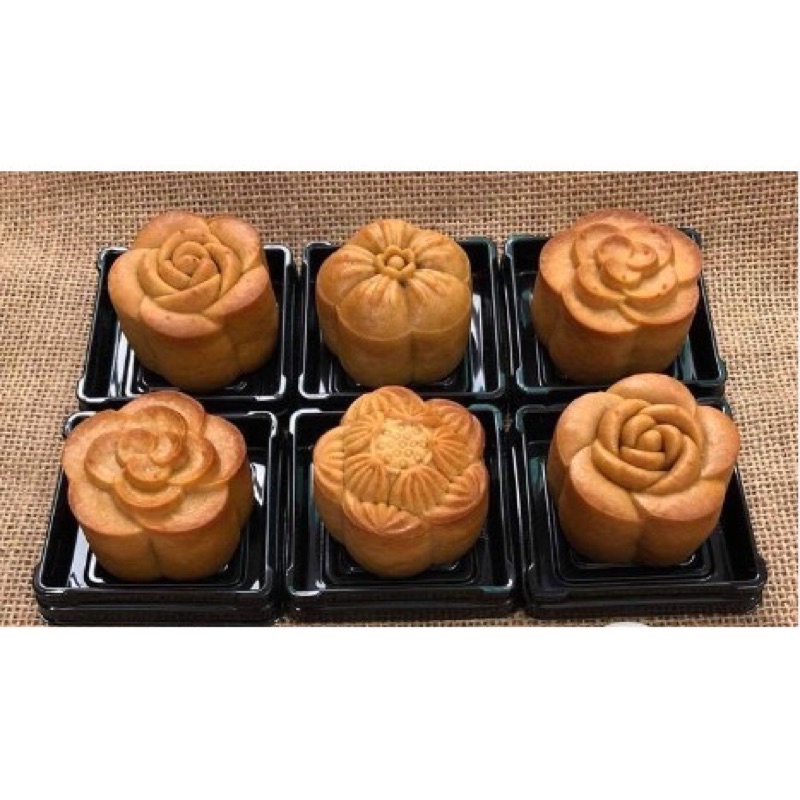 Khuôn Trung Thu Lò Xo 3D 6 mặt hoa nổi (50-75gr)